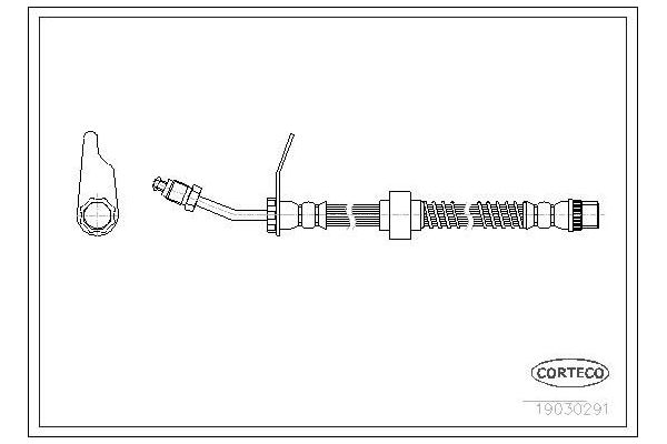 Fren Hortumu Ön Sağ veya Sol Renault Master II Tip 2 P.Van (09.2003->)  WALBURG WBH0332