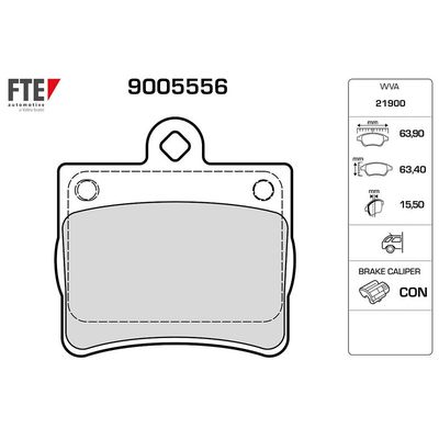 Fren Disk Balata Arka FTE 9005556