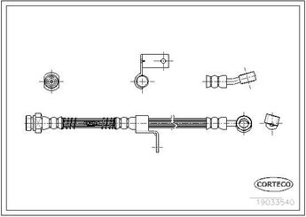 Fren Hortumu Ön Sağ veya Sol MAHER 03954  587322D000