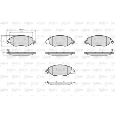 Fren Disk Balata Ön Ford Transit P.Van Uzun Şasi (FY)(2000->)  VALEO 873577