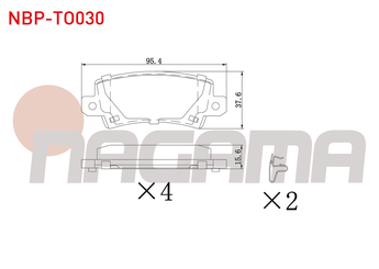 Fren Disk Balata Arka NAGAMA NBP-TO030  