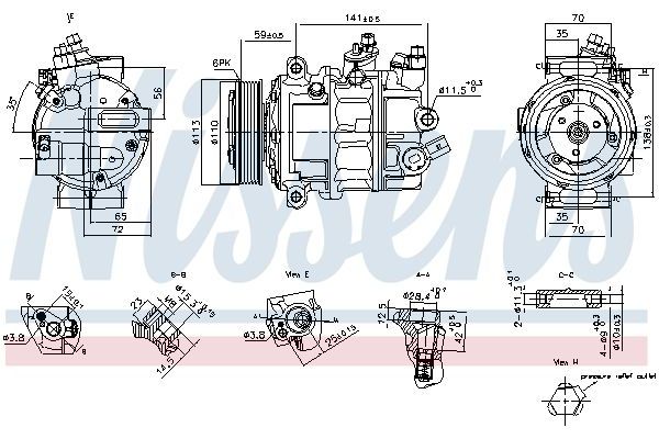 Klima Kompresörü  NISSENS 890893