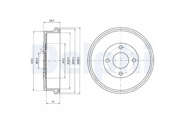 Kampana Arka Sağ veya Sol DELPHI BF314