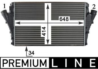 Turbo Radyatörü  MAHLE CI 301 000P  6302065 51770417 13205149 63 02 065