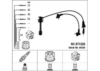 Buji Kablosu  NGK 44320  9091921525 90919-21525
