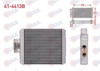 Kalorifer Radyatörü  VEKA 41-4413B  6C0819031