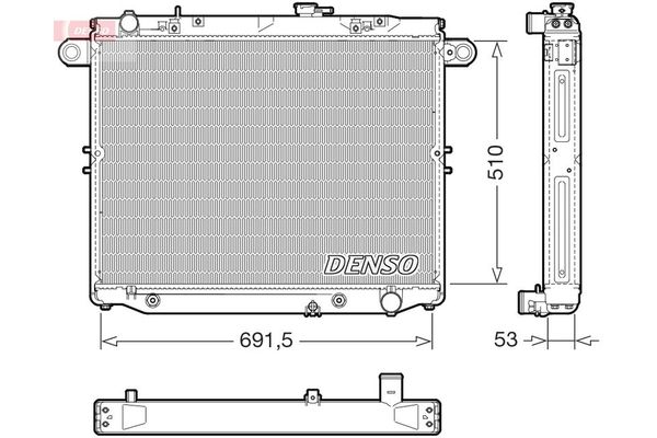 Su Radyatörü  DENSO DRM51015