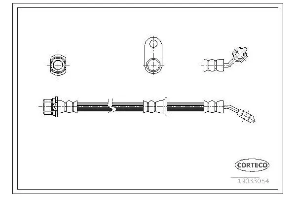 Fren Hortumu Ön Sol Toyota Avensis (T22)(1998->)  SVAC 76-0101
