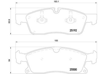 Fren Disk Balata Ön BREMBO P 50 108  74208120 4203302 0004203302 64203920 0064203920 0074208120 A0004203302 A0064203920 A0074208120
