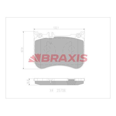 Fren Disk Balata Ön Mercedes E -Serisi S.Wagon (BM 213)(06.2016->)  BRAXIS AA0765