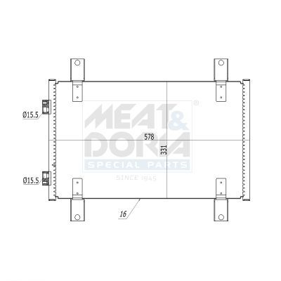 Klima Radyatörü  Fiat Ducato Kamyonet Çift Kabin (03.2002->)  VEKA 43-1815