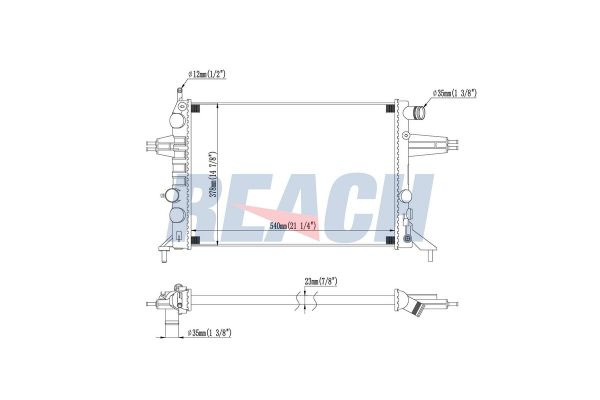 Su Radyatörü  Opel Astra G 4/5 Kapı (1998->)  MGA 80421