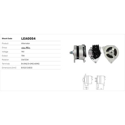 Alternatör  LUCAS ELEKTRIK LEA0054