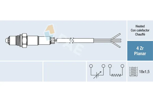 Oksijen (Lambda) Sensörü  Renault Vel Satis (BJ0)(02.2002->)  ZEGEN ZLS1065