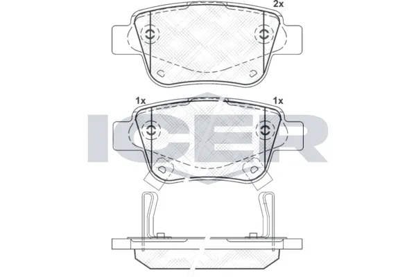 Fren Disk Balata Arka Toyota Avensis Combi (T25)(2003->)  KRAFTVOLL 07010486