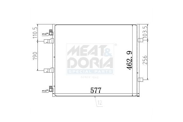 Klima Radyatörü  Opel Vivaro Kamyonet (07.2006->)  VEKA 43-3531