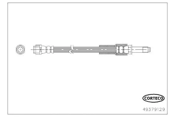 Fren Hortumu Arka Sağ veya Sol Mercedes SLK -Serisi Roadster (BM 172)(12.2010->)  OSSCA 01683