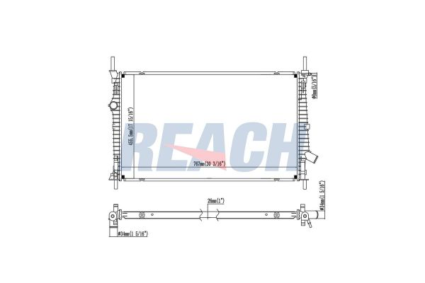 Su Radyatörü  Ford Transit (TTS) Minibüs (2019->)  VEKA 16-2830B
