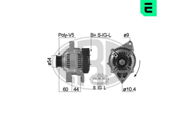 Alternatör  Toyota Corolla (E11)(1997->)  ERA 210266A