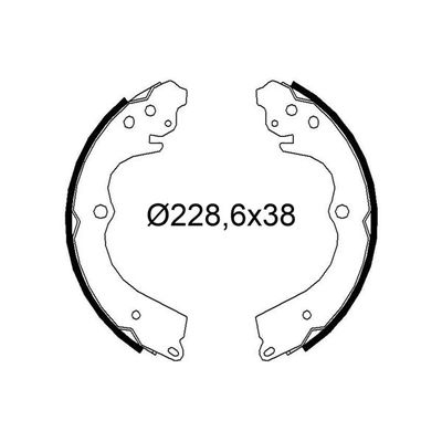 Fren Pabuçlu Balata Arka Subaru Legacy 4 Kapı/ Combi (SW)(B12/BE/BH)(1999->)  VALEO 564322