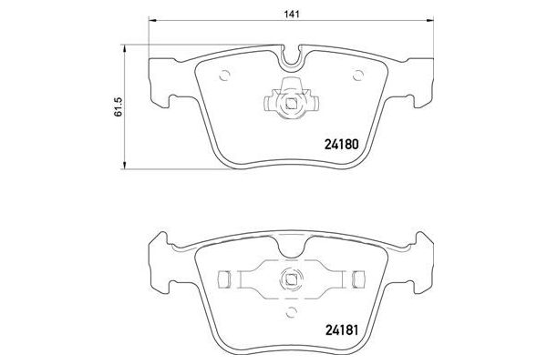 Fren Disk Balata Arka Mercedes S -Serisi Sedan (BM 221)(06.2005->)  BREMBO P 50 116