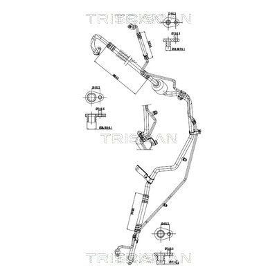 Klima Hortumu  Citroen C3 Picasso (12.2008->)  PSA ORJINAL 6477J2