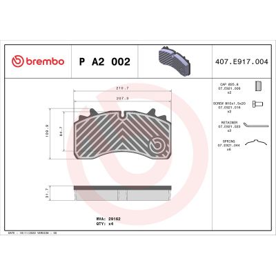 Fren Disk Balata Ön BREMBO P A2 002
