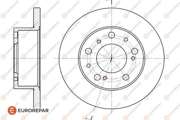 Fren Disk Ayna Ön Sağ ve Sol Fiat Ducato Minibüs (290)(08.1990->)  EUROREPAR 1618860580