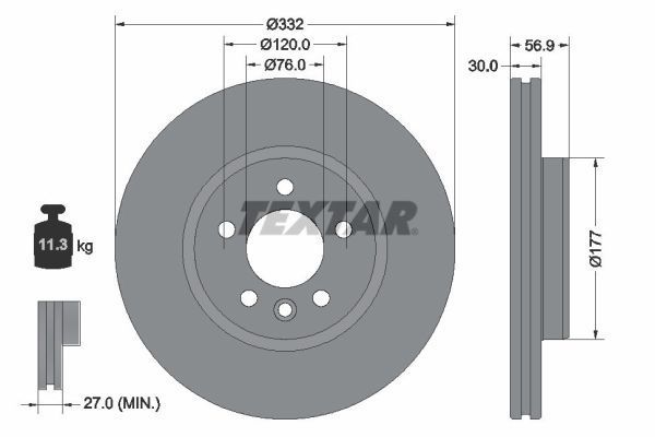 Fren Disk Ayna Ön Sağ ve Sol Volkswagen Amarok (S6B)(08.2016->2020)  MGA 50675