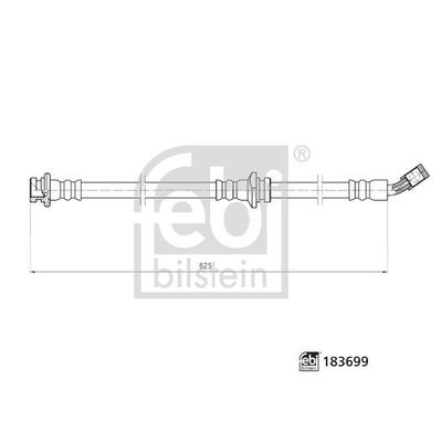 Fren Hortumu Ön Sağ OSSCA BRSFH12013