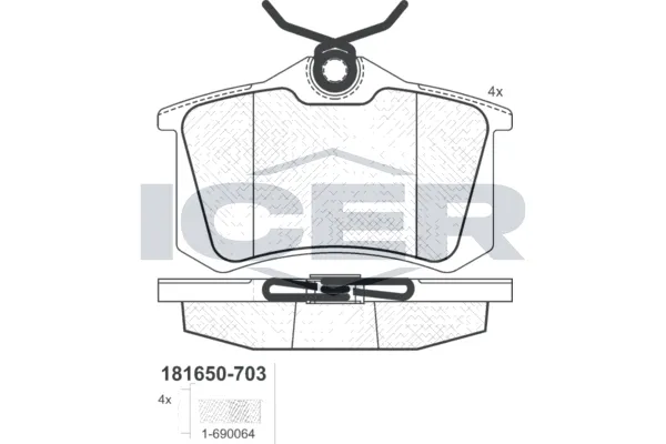 Fren Disk Balata Ön Audi S6 Avant (4B6)(06.2001->)  MGA 55838