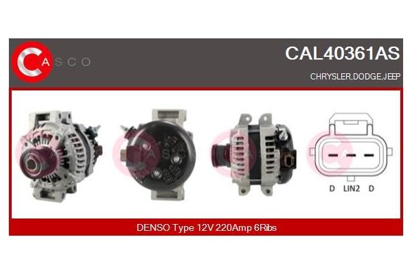 Alternatör  Chrysler Grand Voyager (RT)(2008->)  FIAT ORJINAL K04801338AE