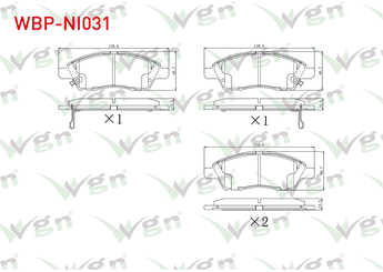 Fren Disk Balata Ön WGN WBP-NI031  