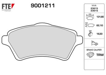 Fren Disk Balata Ön FTE 9001211  LR021899 SFP000010 SFP000020 SFP500100
