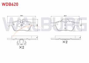 Fren Disk Balata Ön WALBURG WDB620  