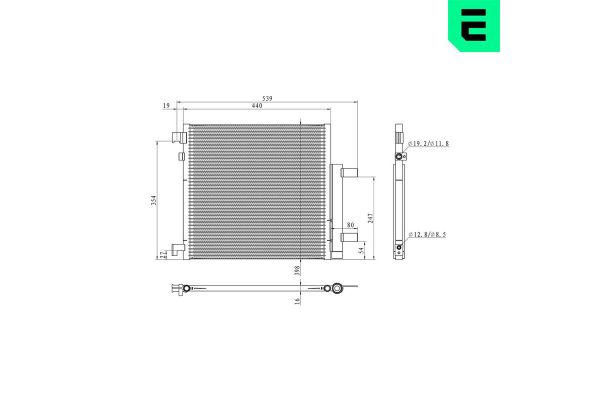 Klima Radyatörü  Chevrolet Spark (2009->)  ERA 667315