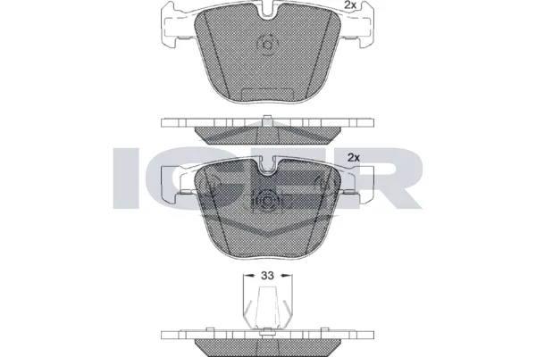 Fren Disk Balata Arka BMW M3 Serisi (E90)(2007->)  ASPART 3BPA1210