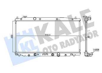 Su Radyatörü  KALE 347710  9A712125300 19010RB1J51 19010RB7Z51