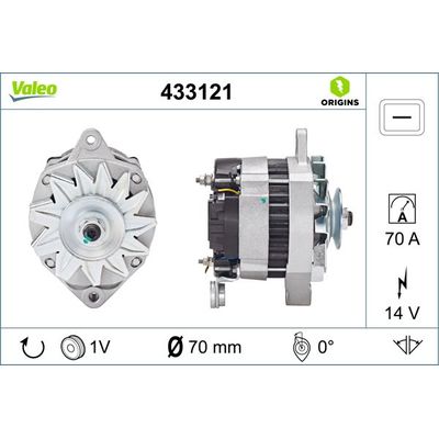 Alternatör  VALEO 433121