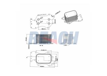 Motor Yağ Soğutucu  VEKA 45-4430  59117021K 059117021K