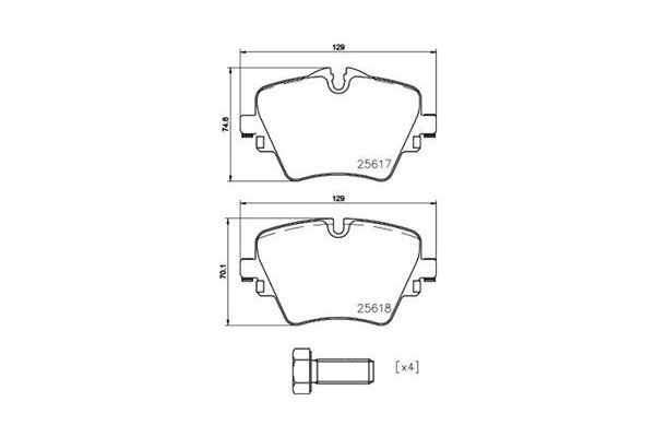 Fren Disk Balata Ön BMW Z4 Serisi Roadster (G29)(2018->)  MAGNETI MARELLI 363700406093