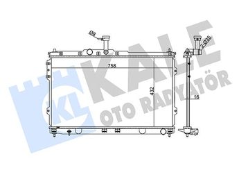 Su Radyatörü  KALE 348345  52459347 253104H500 253104H600