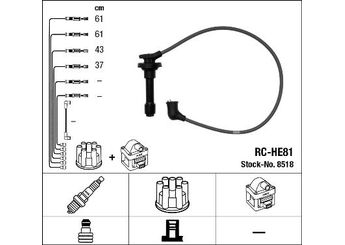 Buji Kablosu  DODUCO 7827  32722PM7B01 32722PM7020 32722-PM7-020 32722PM7B00 32722-PM7-B00 32722-PM7-B01