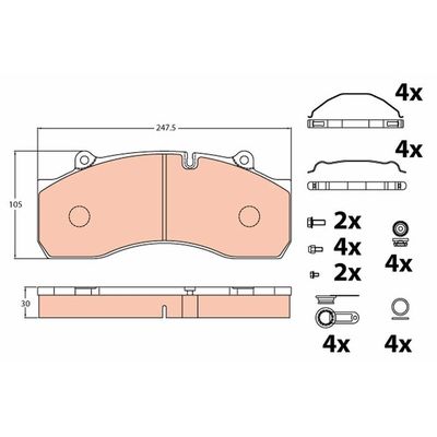 Fren Disk Balata Arka TRW GDB5090