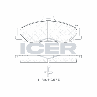 Fren Disk Balata Ön Ford Ranger (EQ)(07.2002->)  AYD 60223A