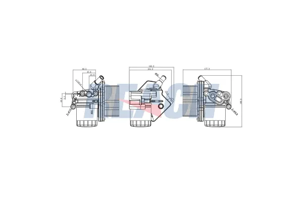 Motor Yağ Soğutucu  Peugeot Boxer (330/333/335/435) P.Van (H2) Aks:3450mm (2007->)  MAHER 23067