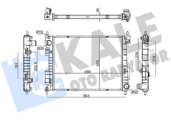 Su Radyatörü  KALE 363920  254312L000 25310Q0300