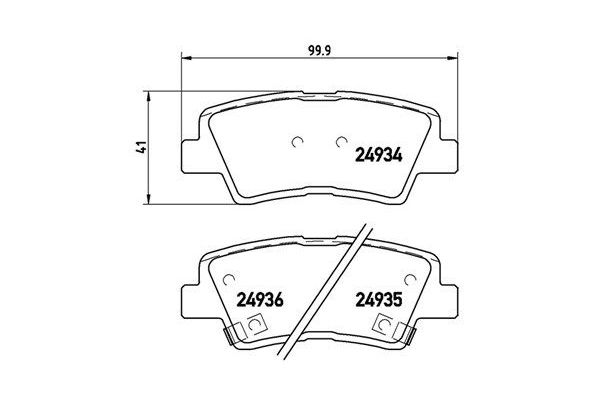 Fren Disk Balata Arka Hyundai Elantra (XD)(2000->)  MAGNETI MARELLI 363700430047