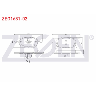 Fren Disk Balata Ön Opel Astra K Sports Tourer (10.2015->)  ZEGEN ZEG1681-02