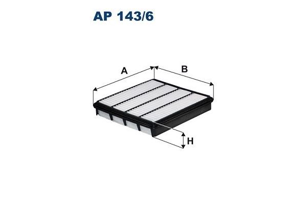 Hava Filtresi  Toyota Land Cruiser 200 (J20)(2008->)  FILTRON AP 143/6